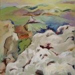 On top of Mt. Arbel, 2008 oil on canvas, 34" x 30"